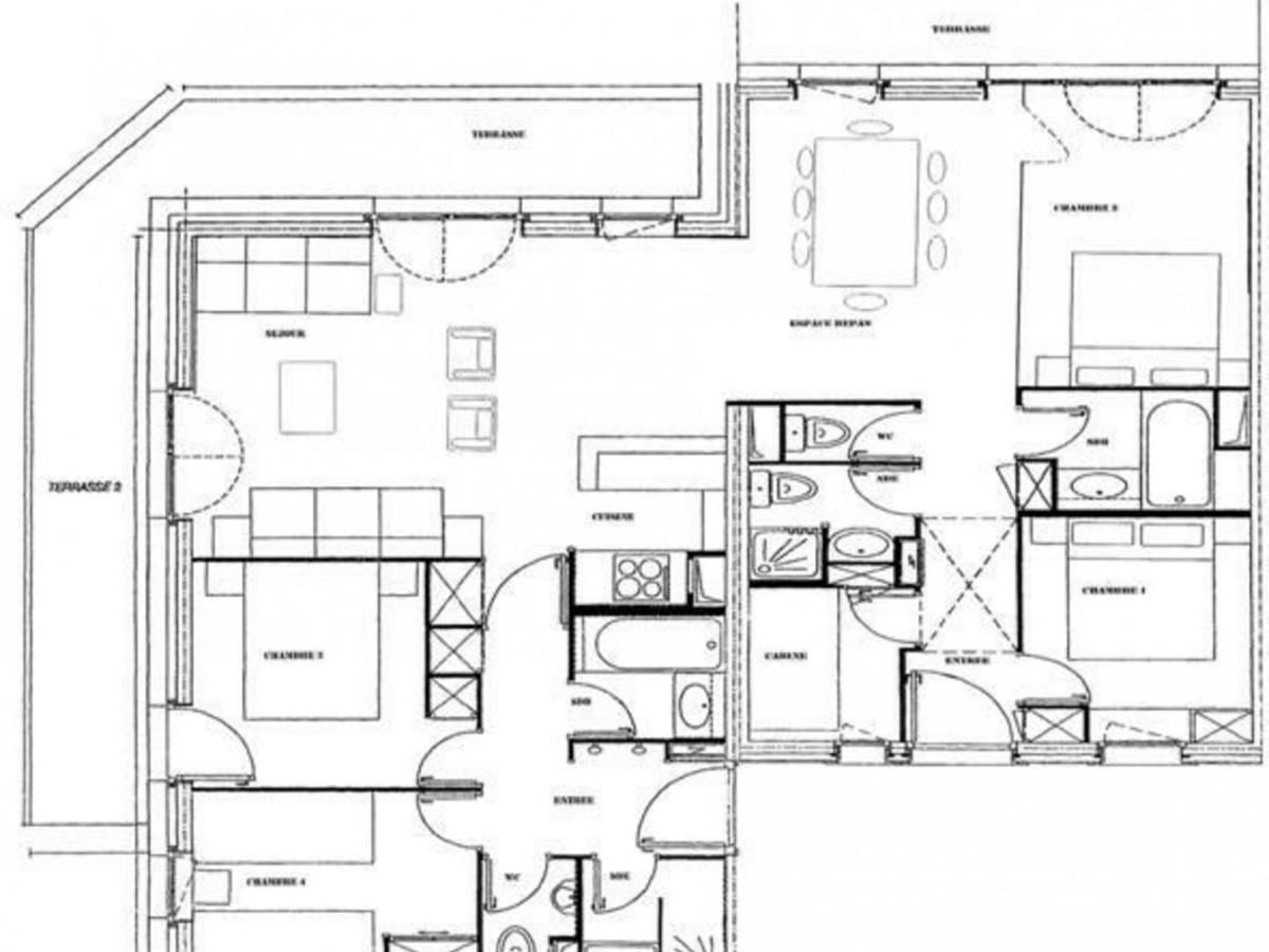 Grand Appartement 5 Chambres Valmorel, Animaux Acceptes, Parking - Fr-1-291-730 外观 照片